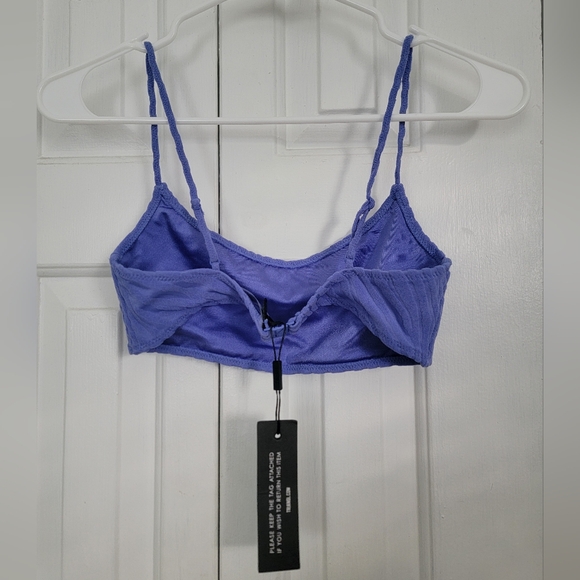 Triangl Top Purple Zebra print - Picture 2 of 4